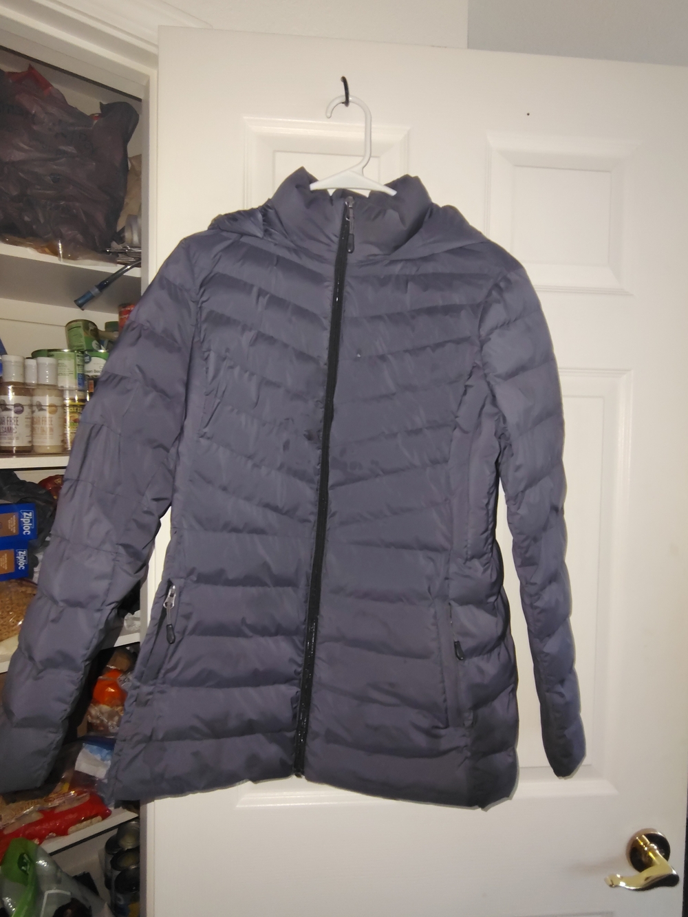 32 Degrees Women's Hooded Quilted Puffer Jacket - Gray